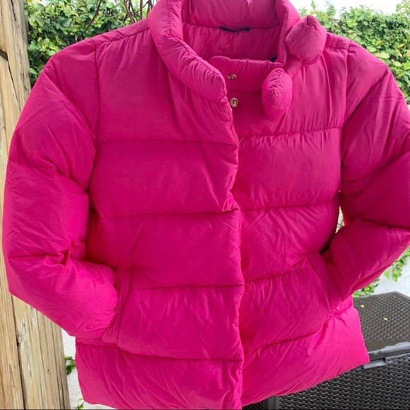 Kate Spade M Girls Pink Puffer Bow Jacket - Picture 3 of 11